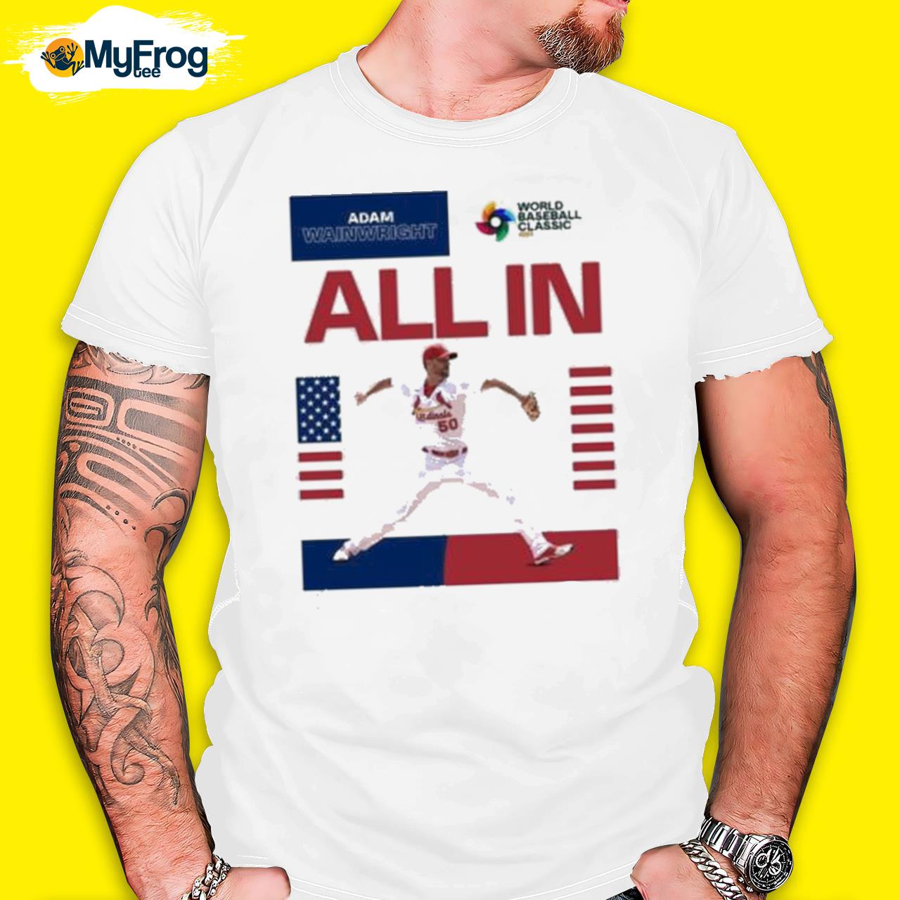 Adam Wainwright World Baseball Allin Ugly Christmas Shirt