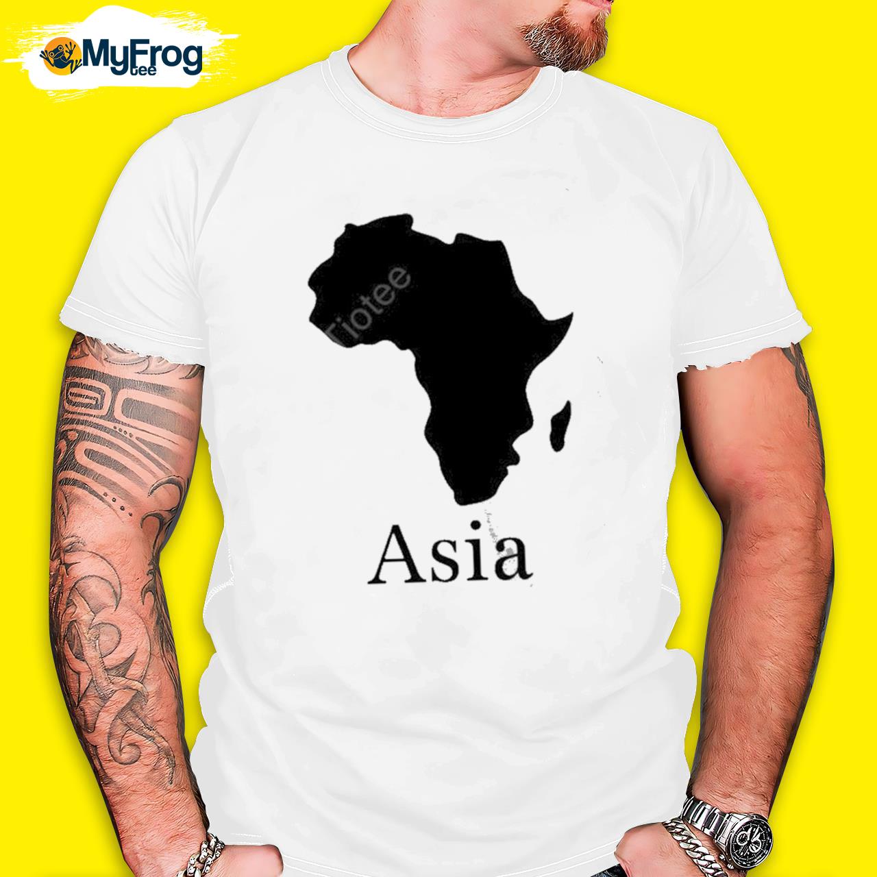 Asiaafrican map shirt