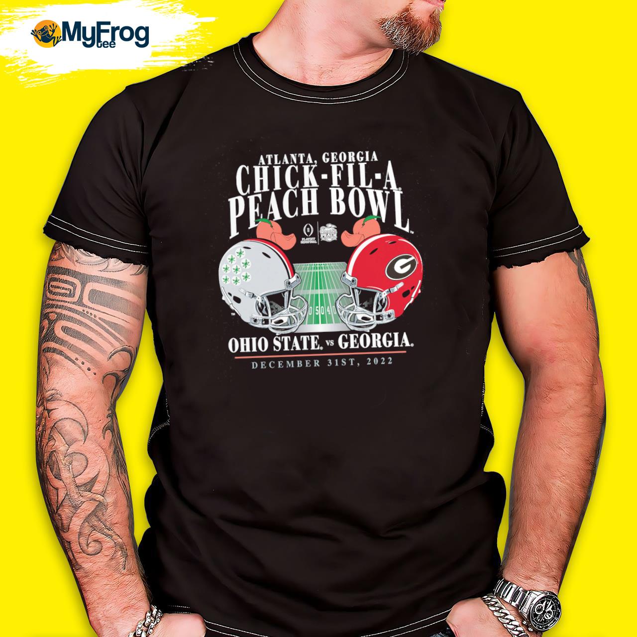 Atlanta georgia chick fil a peach bowl Ohio State vs Georgia Bulldog december 31sr 2022 shirt