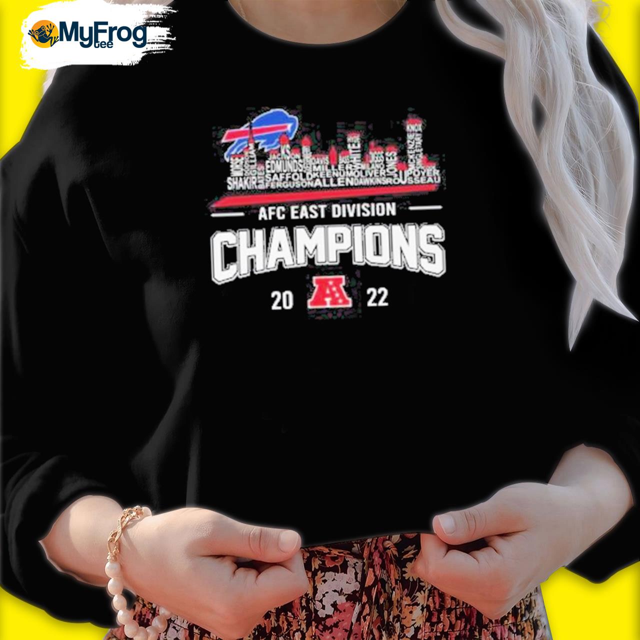 2022 Afc East Champions Buffalo Bills Skyline Shirt, hoodie, sweater, long  sleeve and tank top