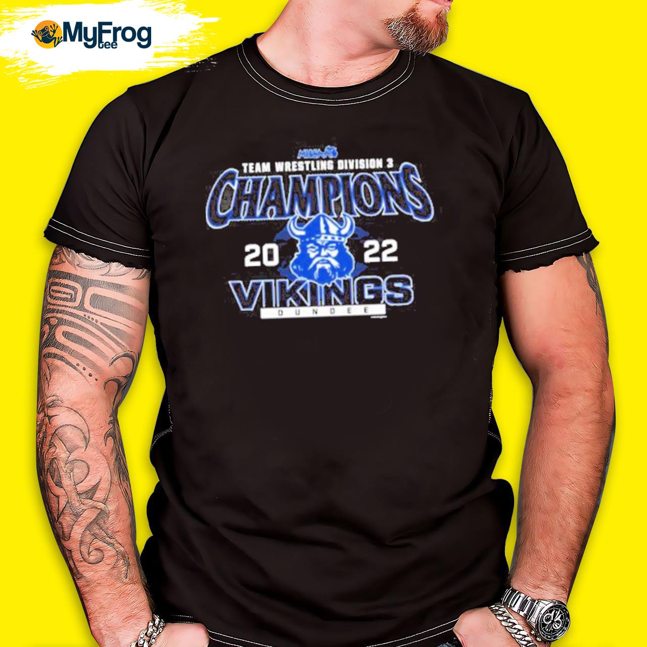 Dundee Vikings 2022 Mhsaa Team Wrestling D3 Champions Shirt