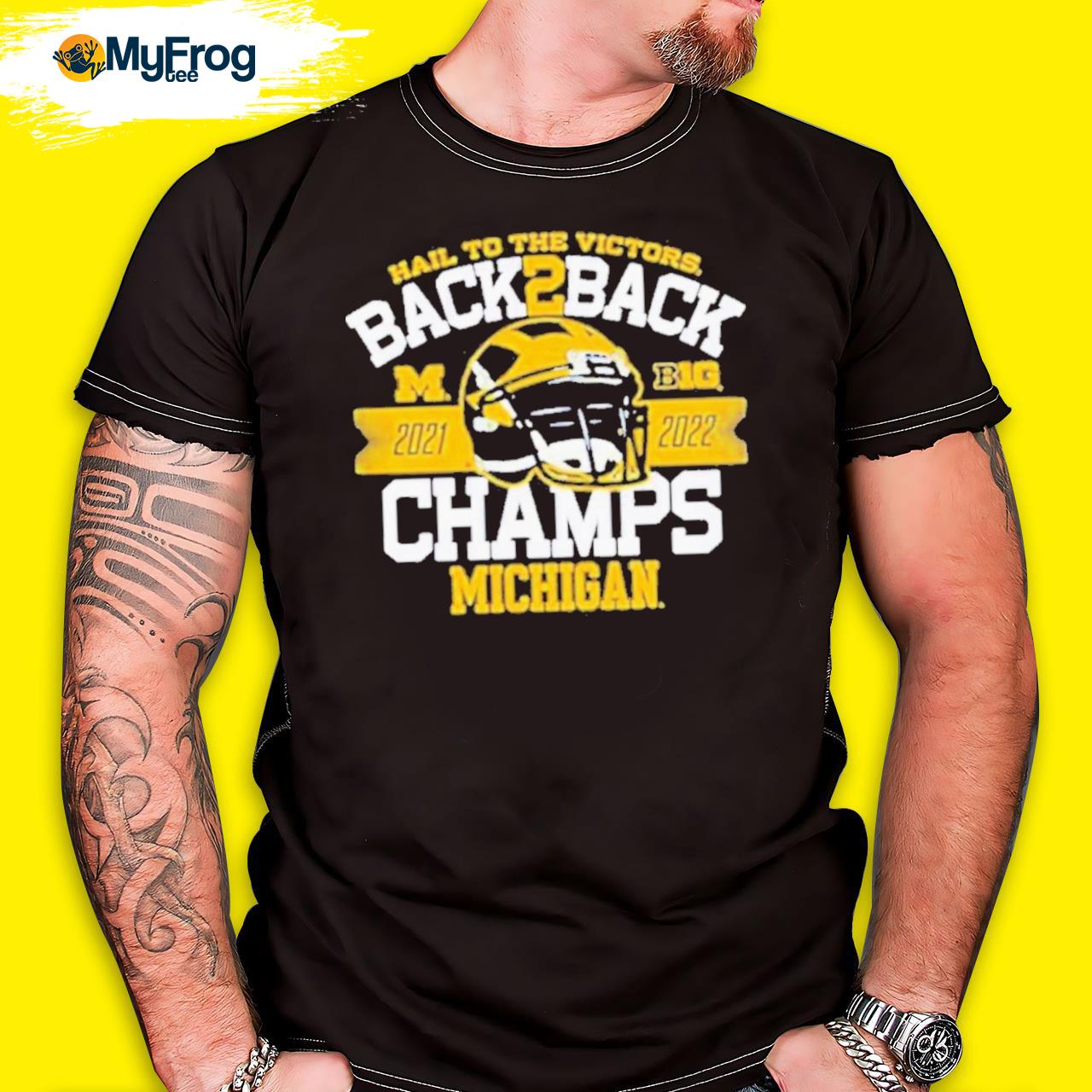 Football Champions 2022 Michigan Champion Big Ten Tee Shirt