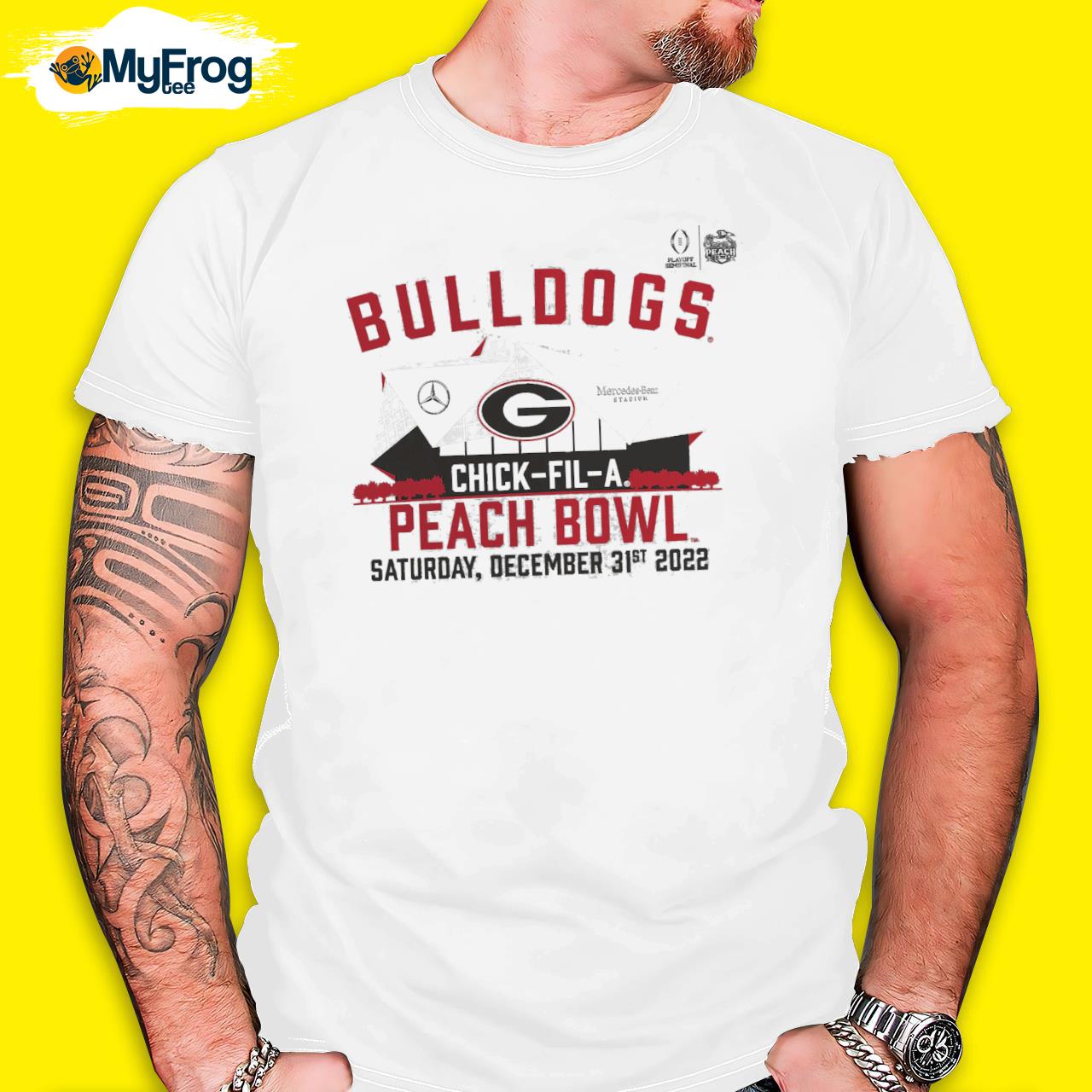 Georgia Bulldogs Football chick fil a peach bowl saturday december 21st 2022 shirt