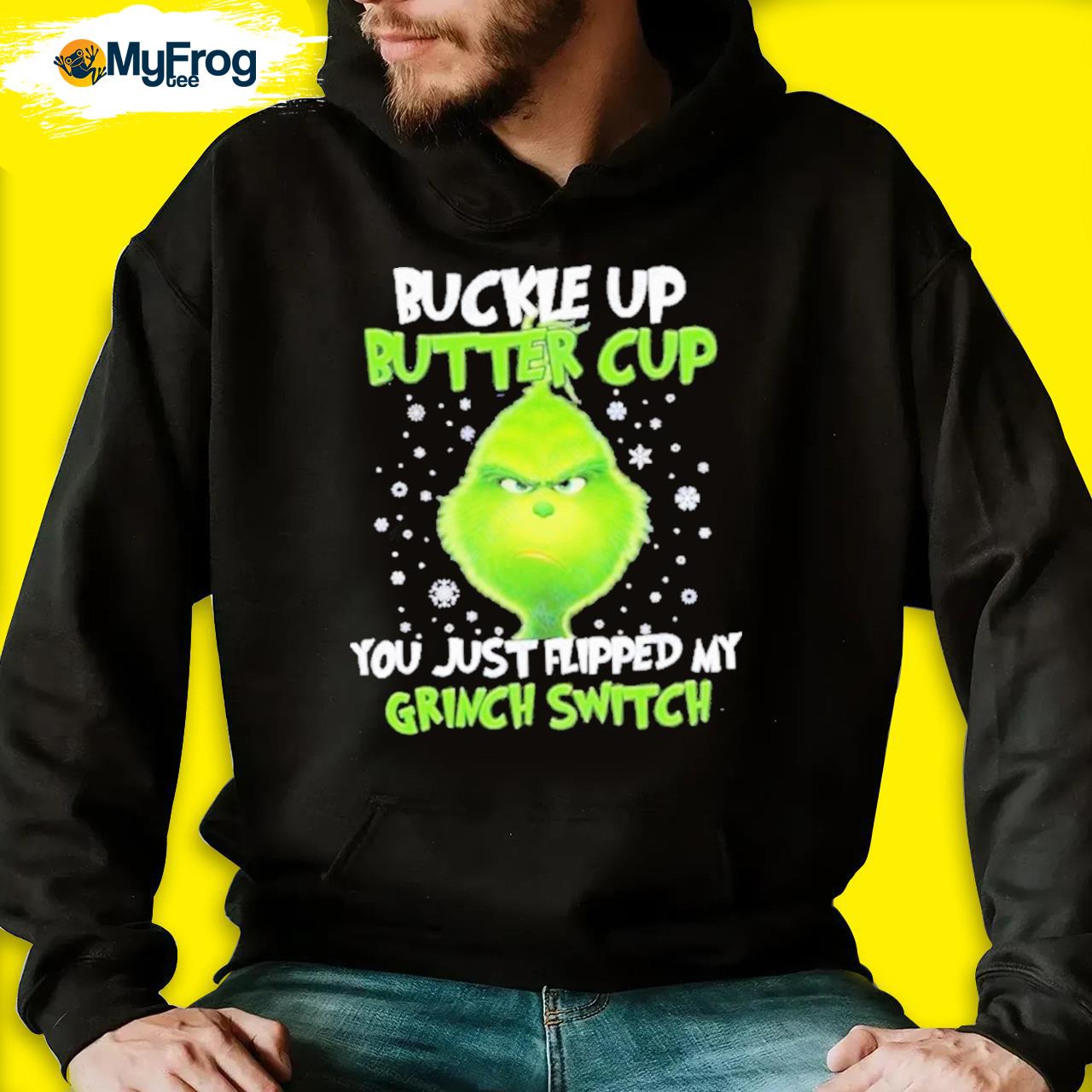 Buckle Up Butter Cup Ugly Christmas Sweater