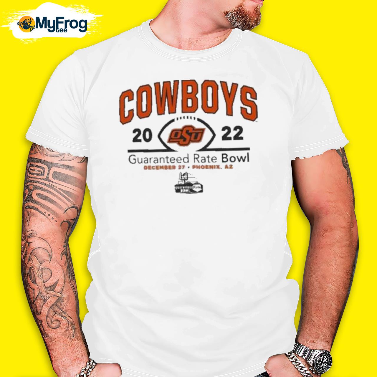 Guaranteed Rate Bowl 2022 Oklahoma State Cowboys Logo Tee Shirt