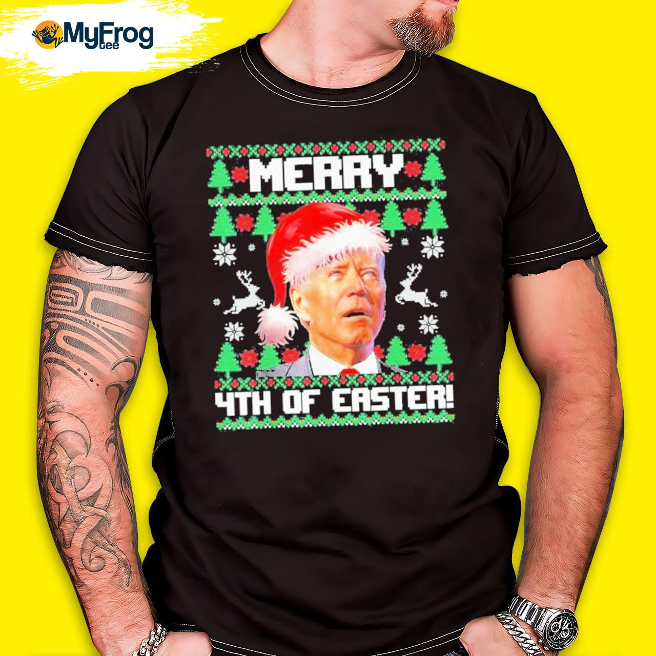 Merry 4th Of Easter Joe-Biden Christmas Ugly Sweater 2022