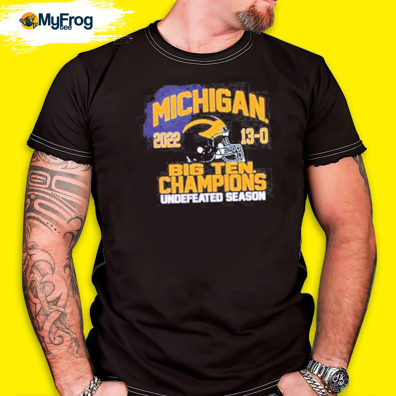 Michigan 2022 Big Ten Champions Undefeated Season shirt