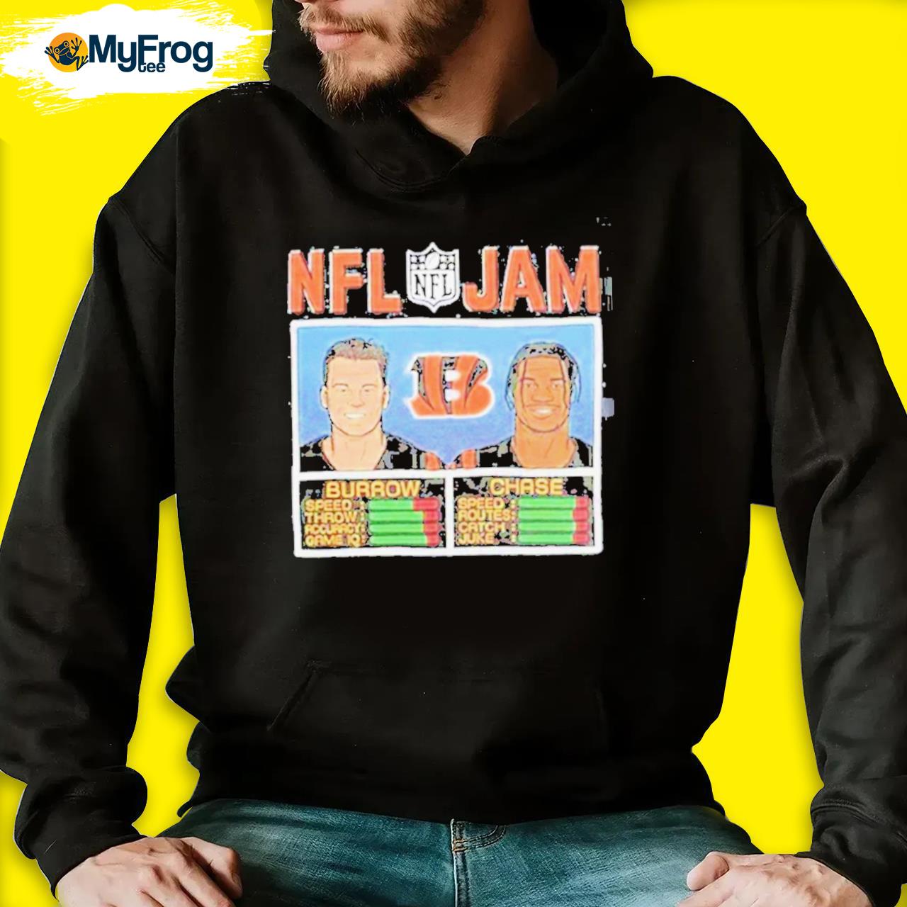 NFL jam bengals Joe burrow and ja'marr chase shirt, hoodie, sweater and  long sleeve