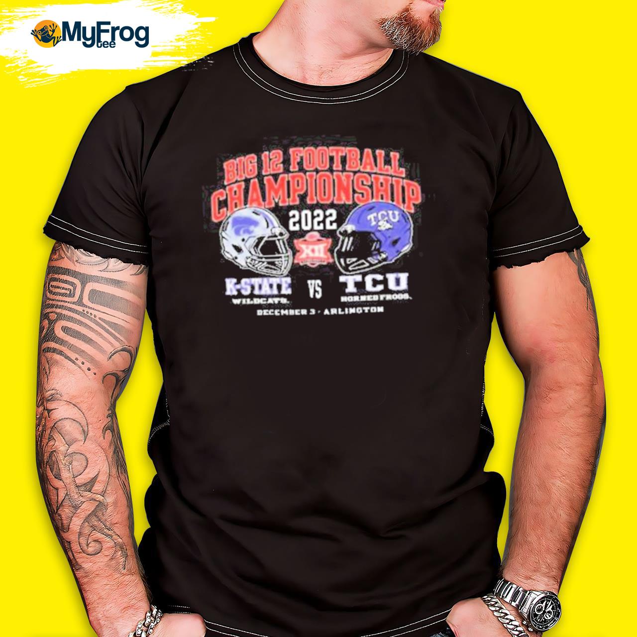 Official Big 12 Football Championship 2022 Tcu Horned Frogs Vs K State Wildcats Tee shirt