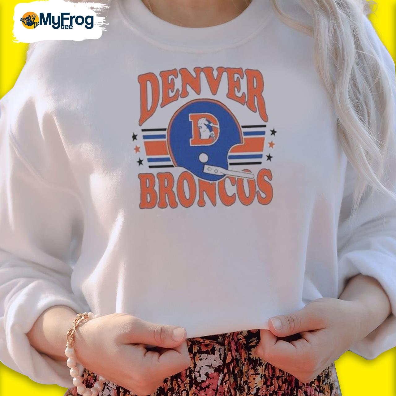 Official denver broncos logo throwback T-shirt, hoodie, sweater