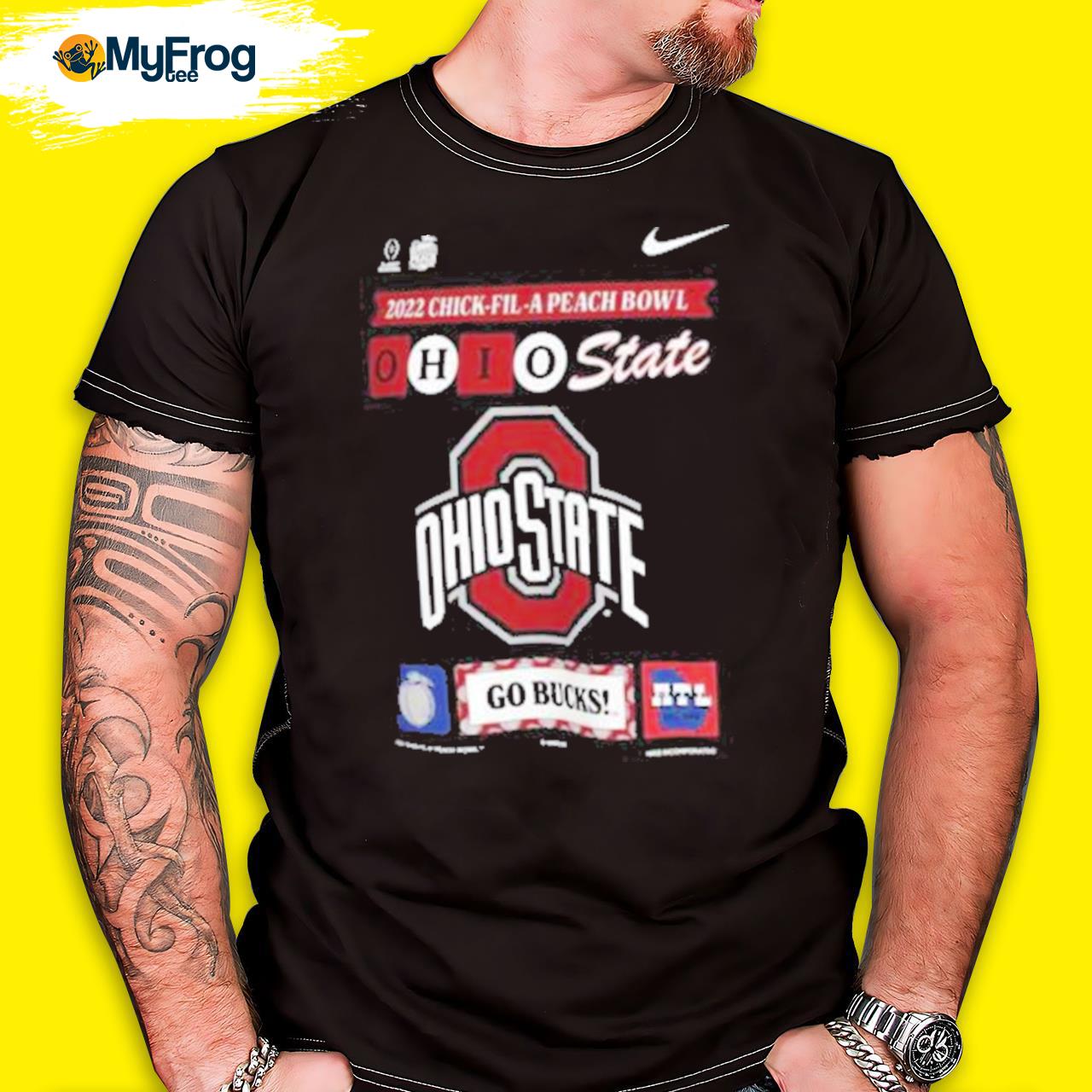 Ohio state buckeyes nike college Football playoff 2022 peach bowl illustrated sweat shirt