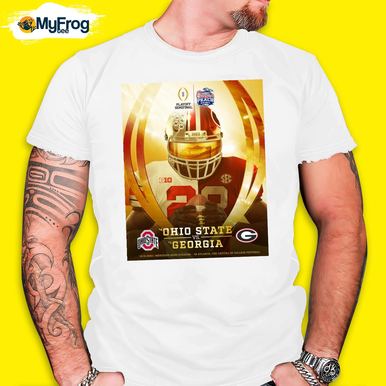 Ohio State vs Georgia Bulldog playoff semifinal Cgick fil a peach bowl 2022 shirt