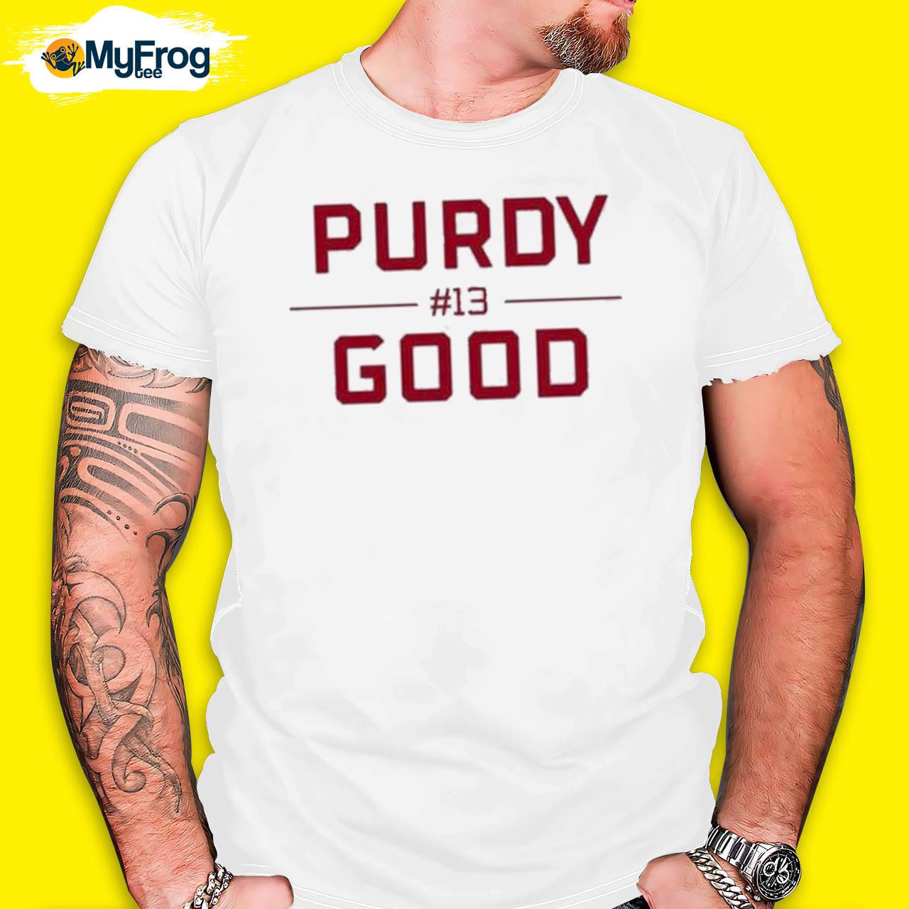 Purdy Good Block Letters Brock Purdy Starting Shirt, hoodie, sweater and  long sleeve