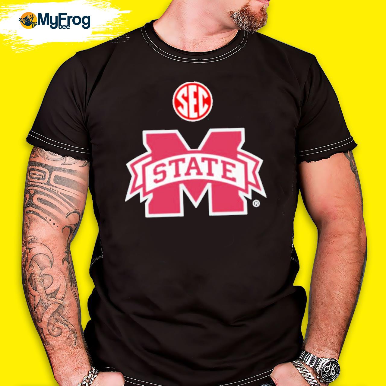 Sec Logo And Mississippi State Bulldogs Logo 2022 Shirt