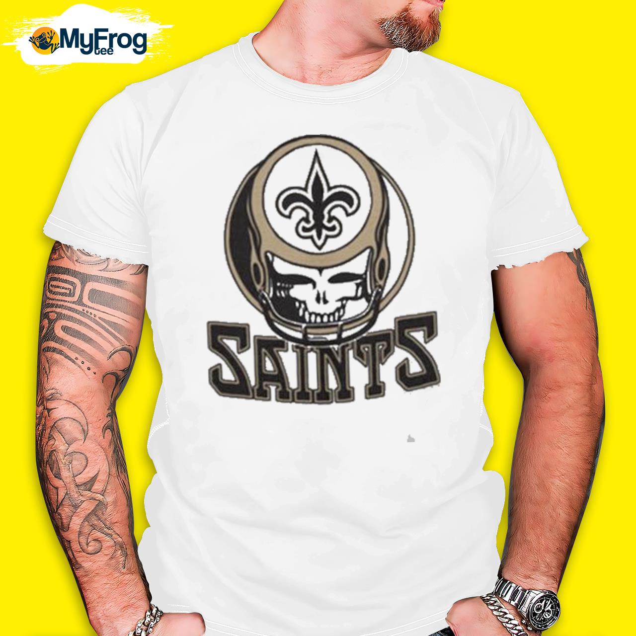 New Orleans Saints Skull T-Shirt