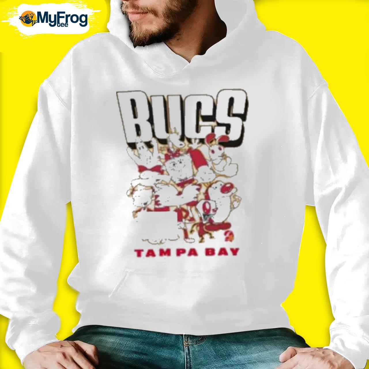 Men's Tampa Bay Buccaneers Junk Food White Nfl X Nickelodeon T-shirt,  hoodie, sweater, long sleeve and tank top