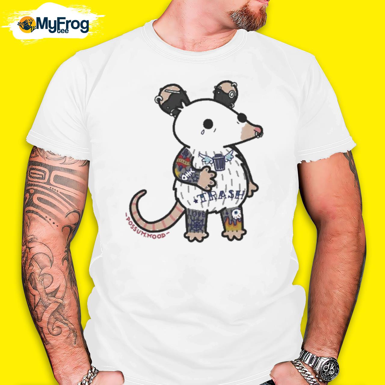 Tattoo possum mouse shirt
