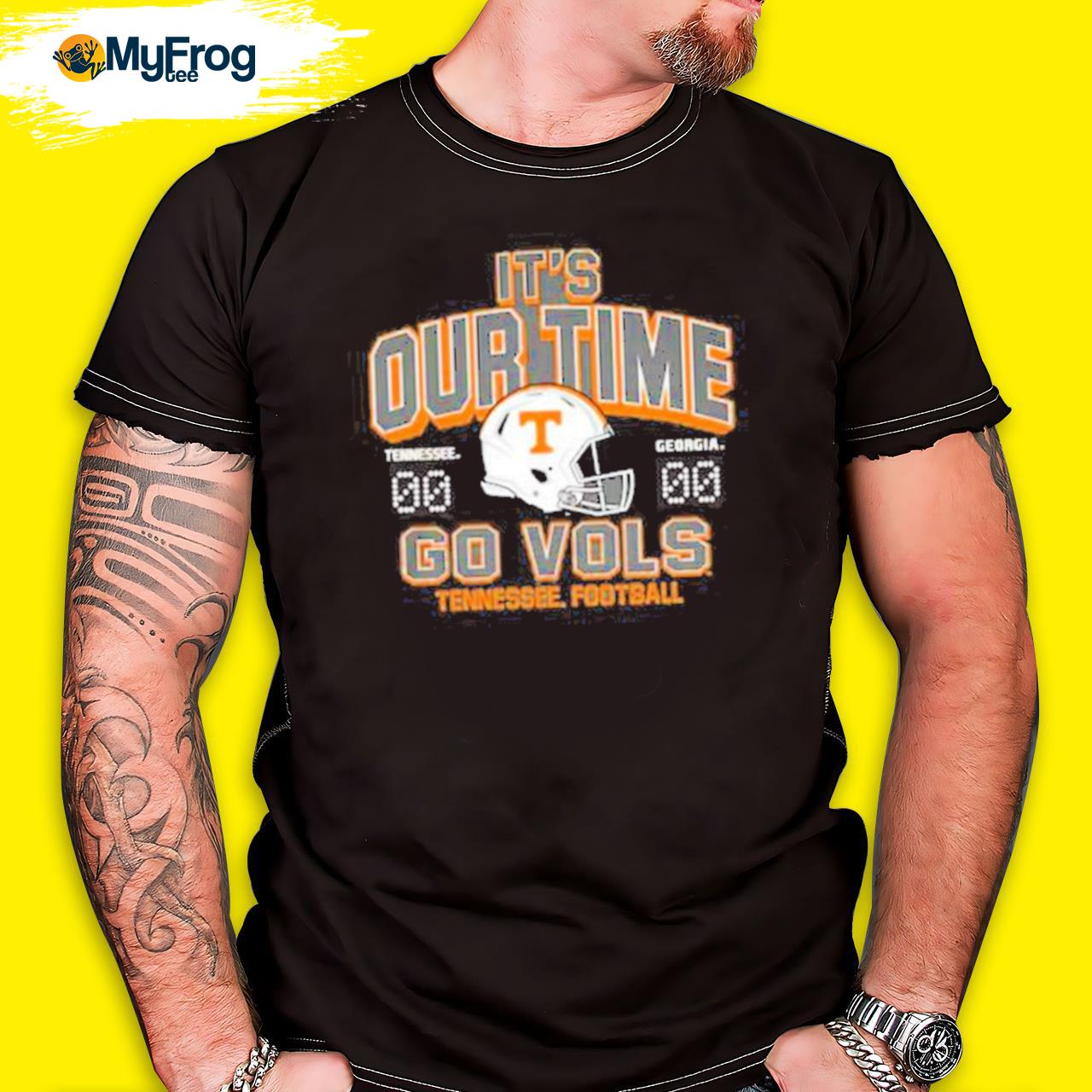 Tennessee volunteers vs. Georgia Bulldogs blue 84 2022 Football matchup shirt