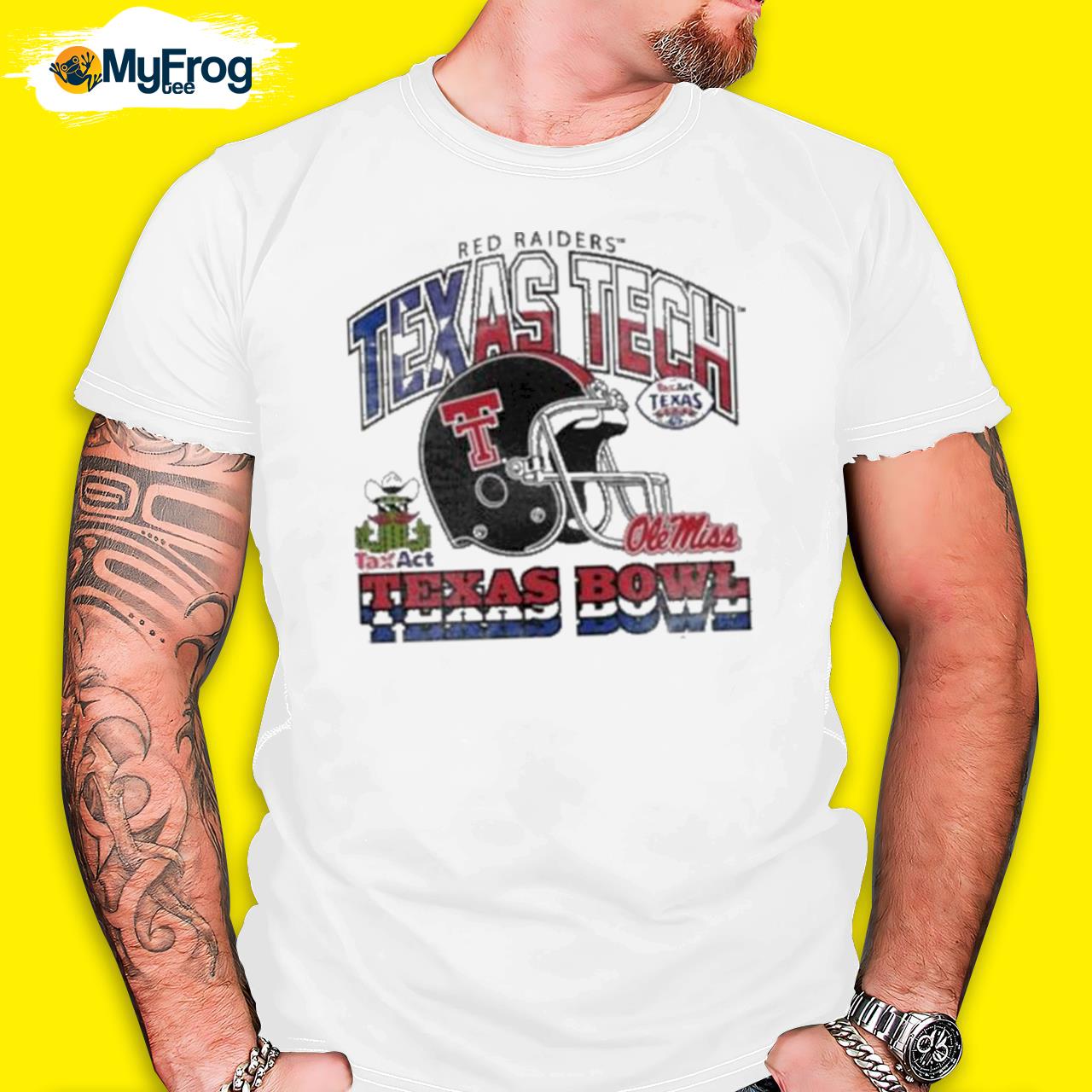 Texas Tech Red Raiders 2022 Taxact Texas Bowl Tee Shirt