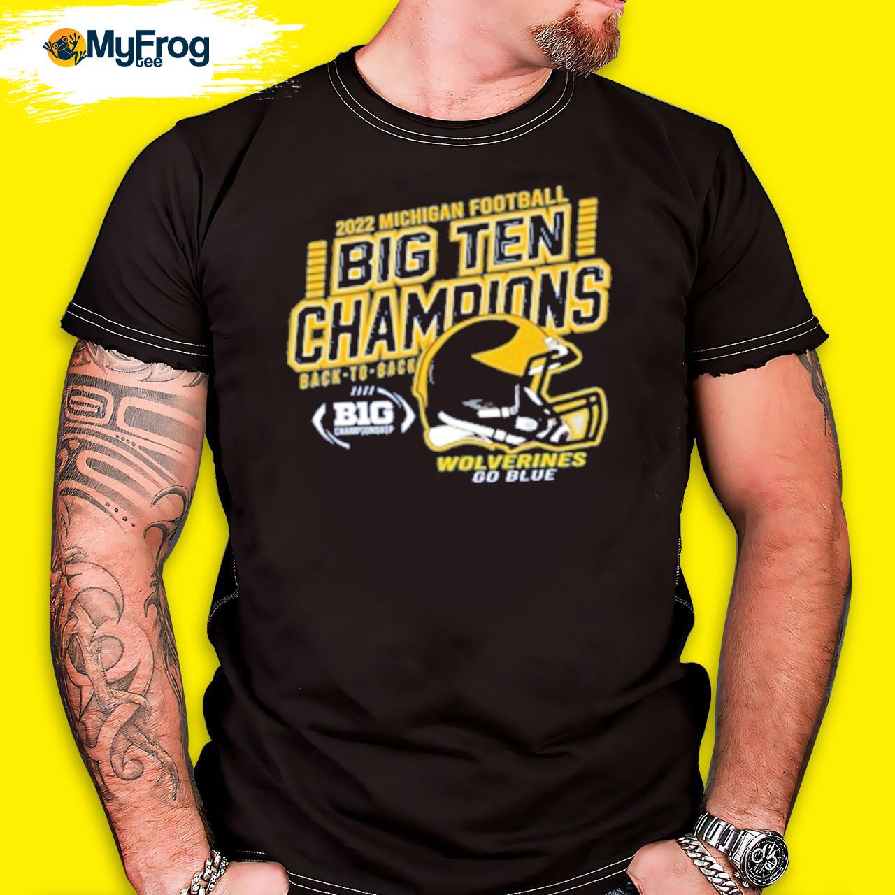 The m den store Michigan Football 2022 backtoback big ten champions shirt