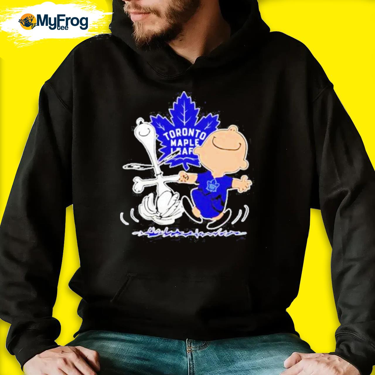 Gildan Toronto Maple Leafs Pullover Hoodie Gold M