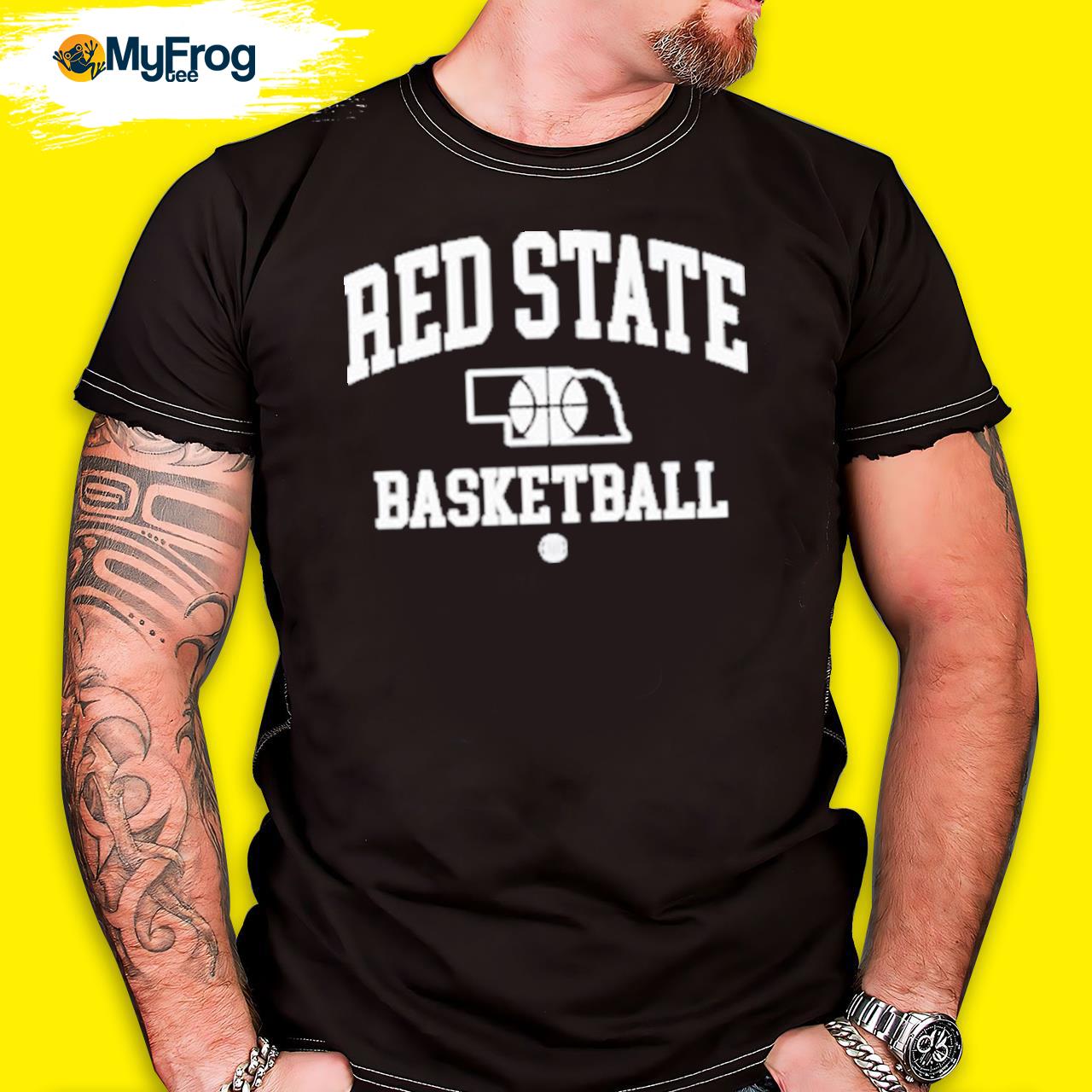 Triple b red state baseball hooded shirt
