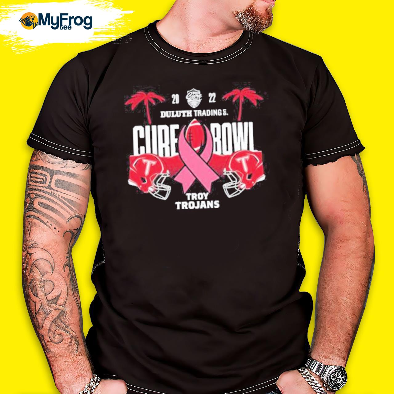 Troy Trojans 2022 Duluth Trading Cure Bowl Bound T-Shirt