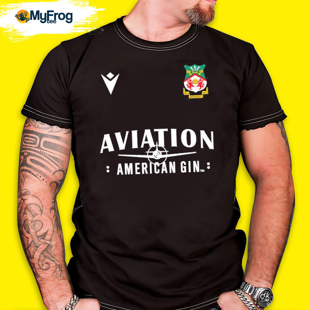 Wrexham fc Football club aviation American gin gede t-shirt