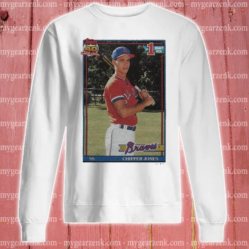1991 Topps Baseball Chipper Jones Braves Shirt, hoodie, sweater