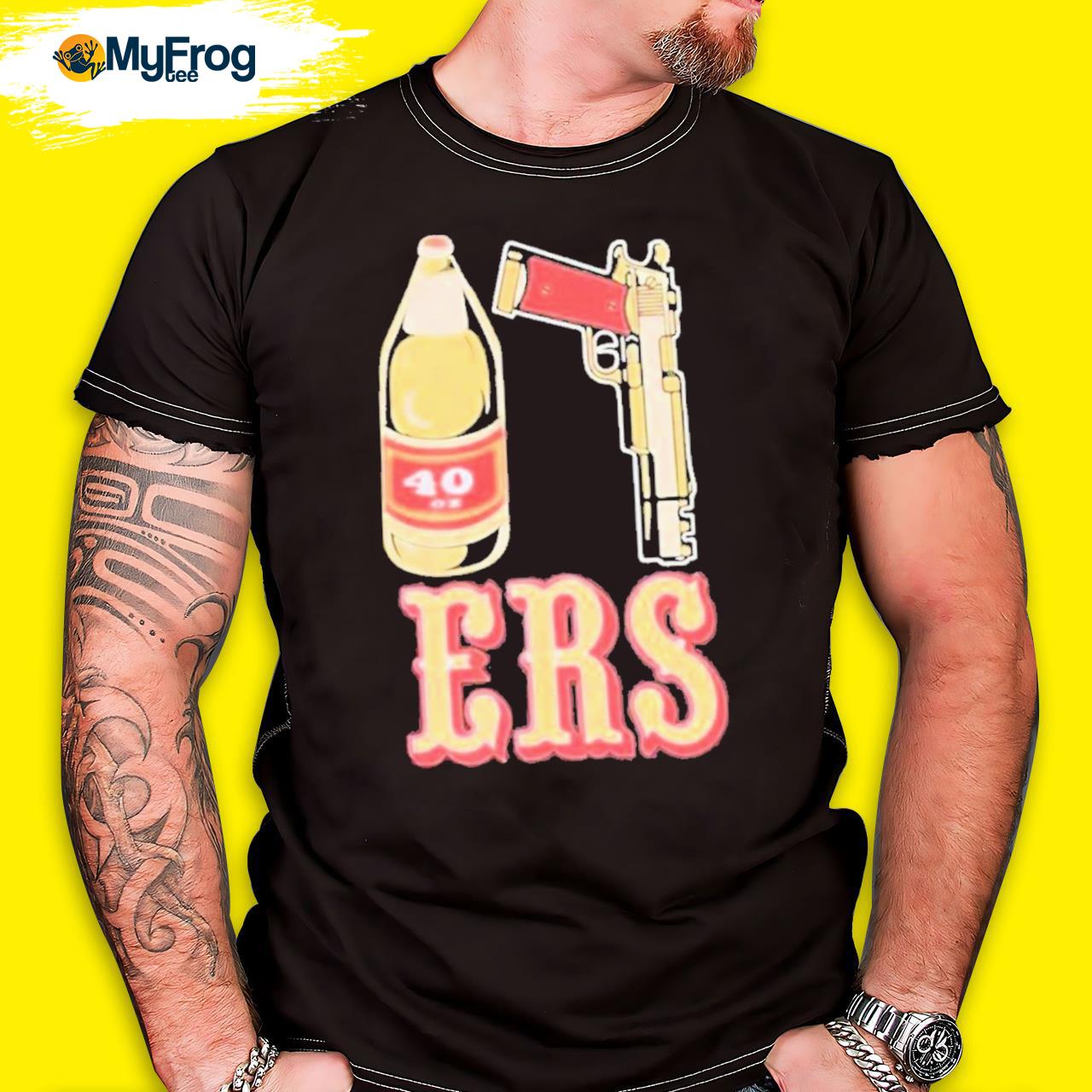 San Francisco 49ers 40oz Beer Guns 2023 T-shirt