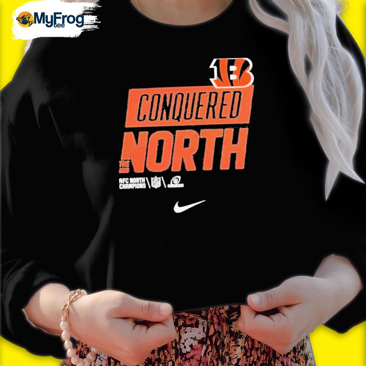 Cincinnati Bengals Conquered The North 2022 AFC North Champions Shirt,  hoodie, sweater, long sleeve and tank top