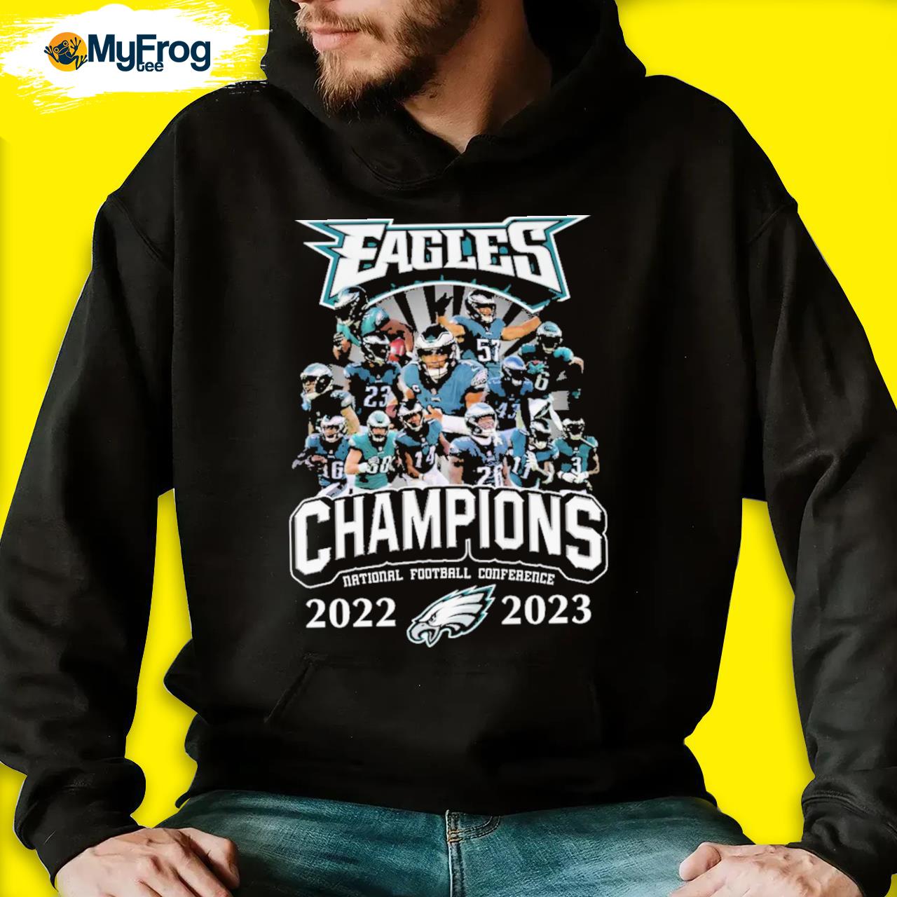 Funny philadelphia eagles champions national football conference 2022 2023  shirt, hoodie, sweater, long sleeve and tank top