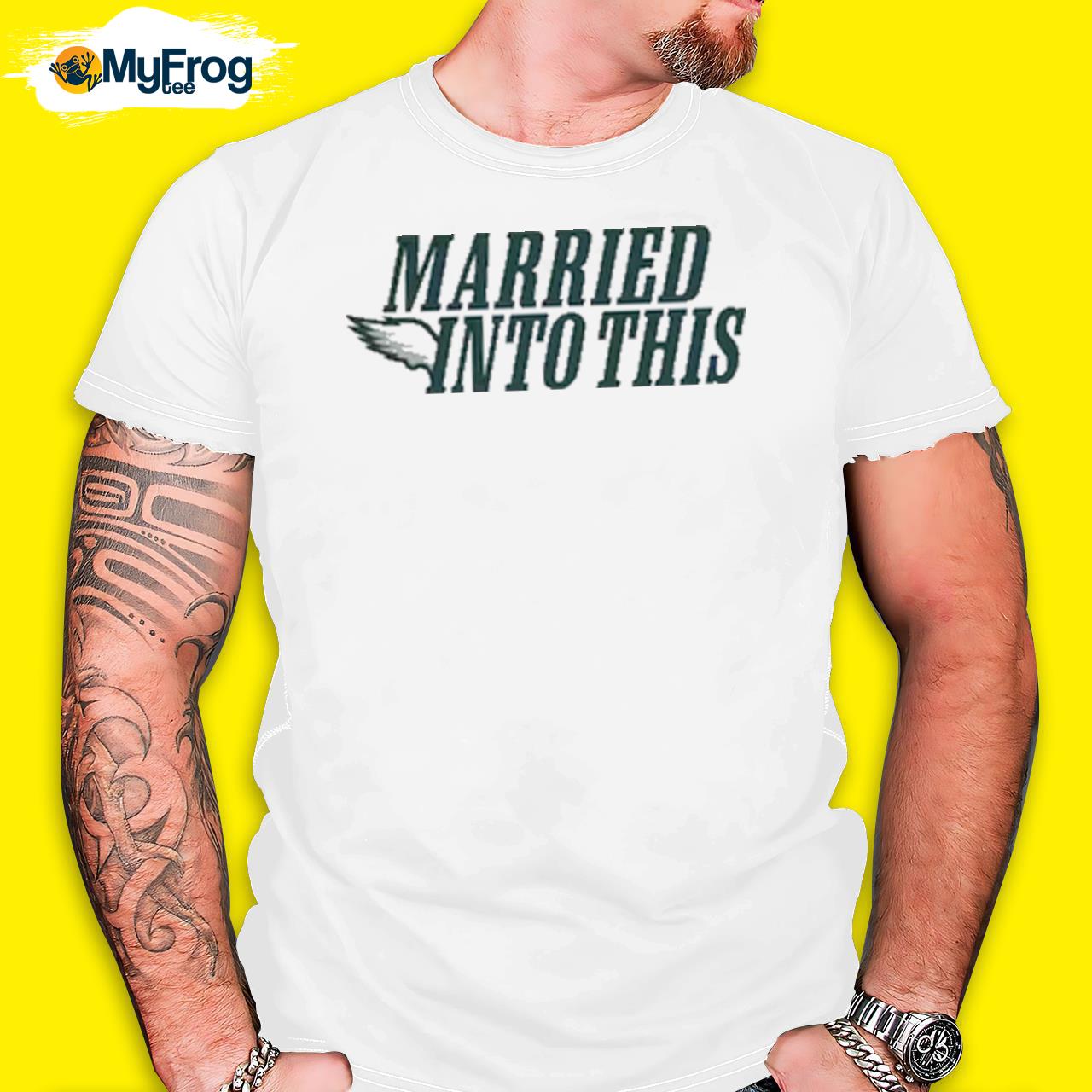 I married into this eagles philadelphia 2023 shirt, hoodie, sweater, long  sleeve and tank top