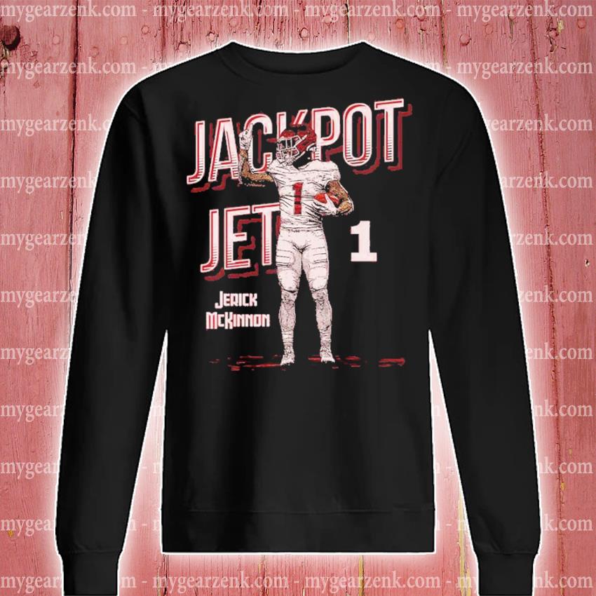 Jerick McKinnon Kansas City Chiefs Men's Red Backer Long Sleeve T-Shirt 