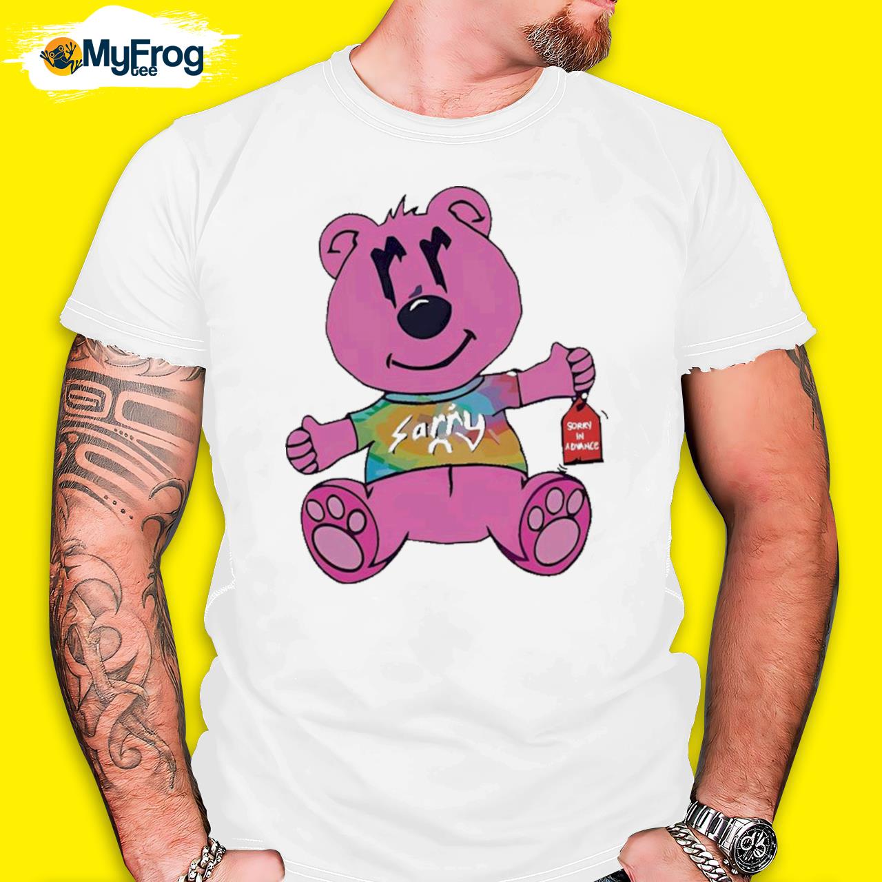 Joe burrow wearing sorry pink bear 2023 new design shirt, sweatshirt,  hoodie, v-neck tee