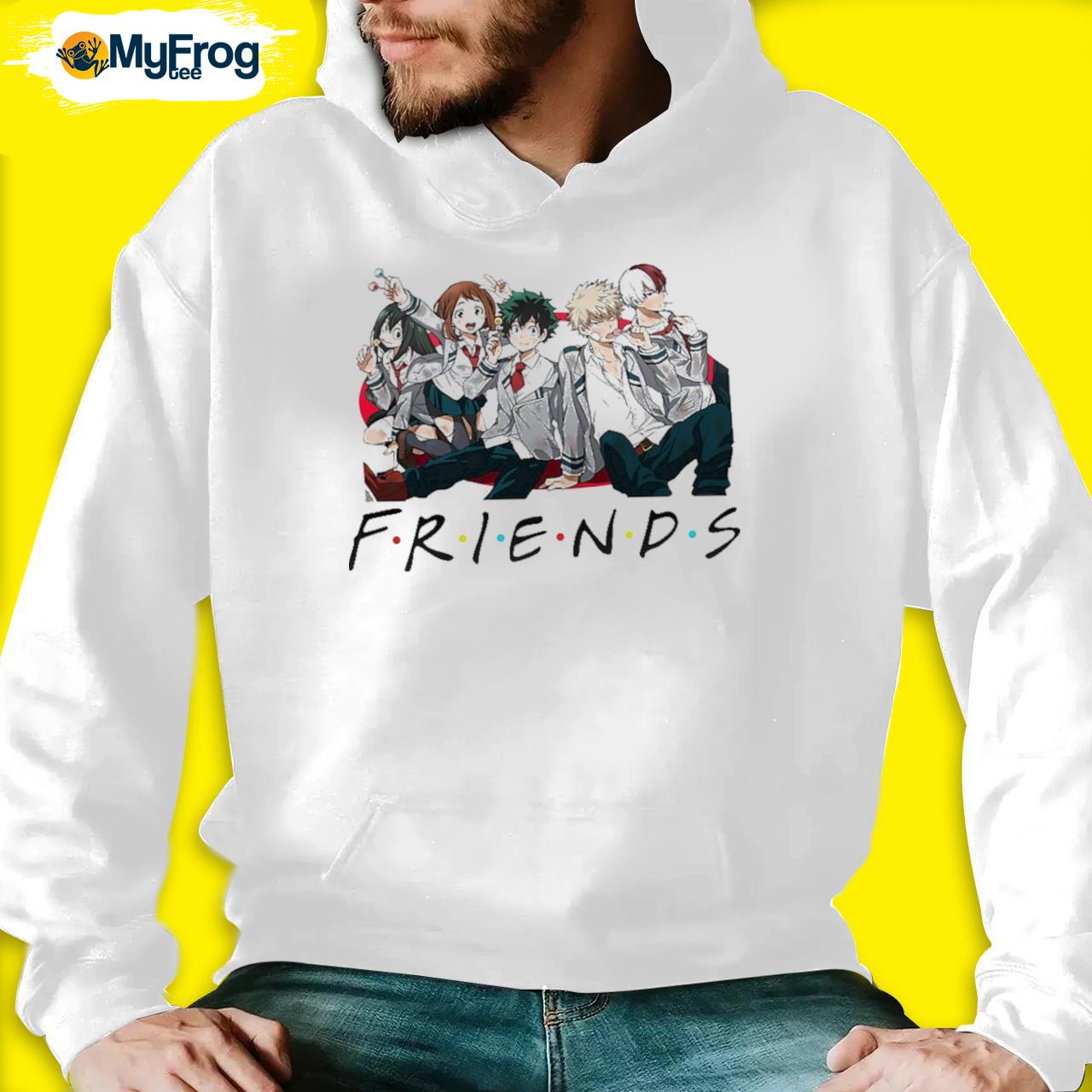 Friends my best sale hero academia hoodie