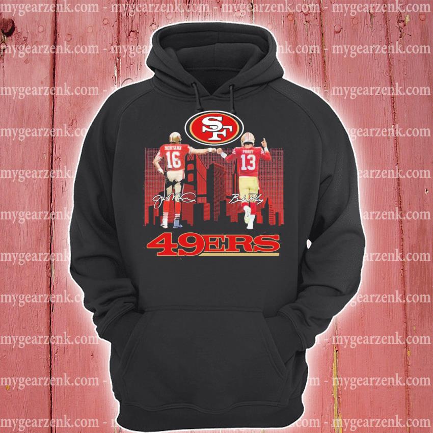 San Francisco 49ers City Joe Montana And Brock Purdy Signatures shirt,  hoodie, sweater, long sleeve and tank top