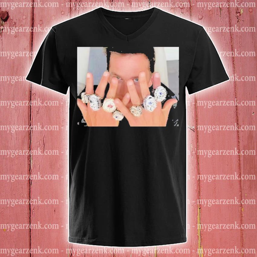 tom brady rings shirt