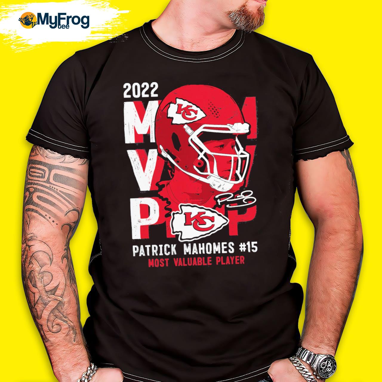 Official patrick Mahomes #15 most valuable Player black 2022 t-shirt,  hoodie, sweater, long sleeve and tank top