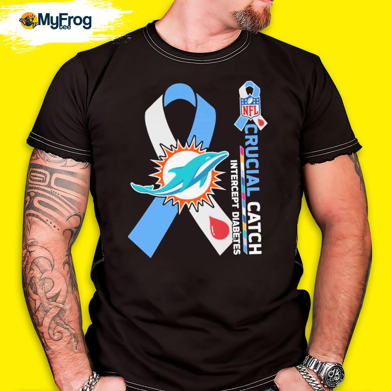 Miami Dolphins NFL Crucial Catch Intercept Cancer Shirt, Hoodie, Sweater,  Long Sleeve And Tank Top