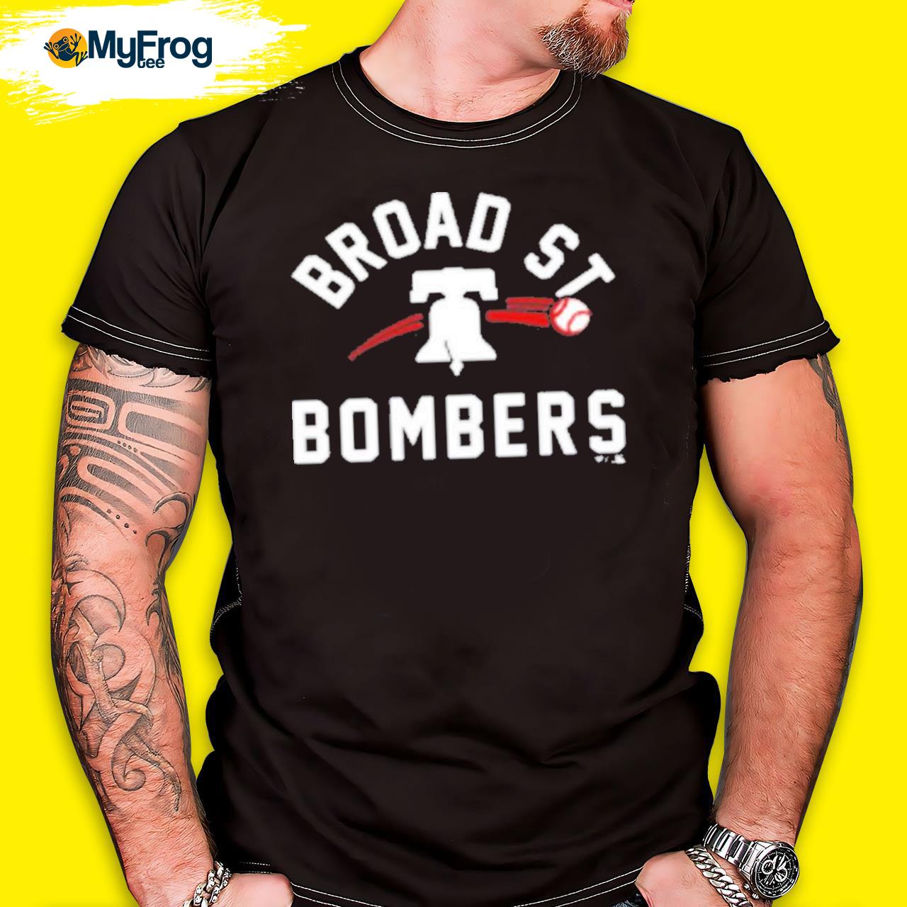 Broad Street Bombers Philadelphia Phillies Paint The Black T-shirt