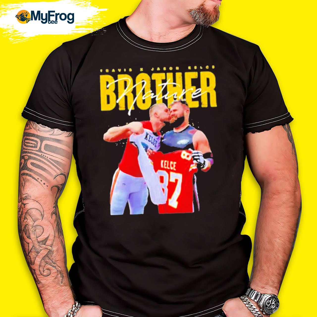 Brother Nature Travis Kelce Kissing Jason Kelce Shirt, hoodie, sweater and  long sleeve