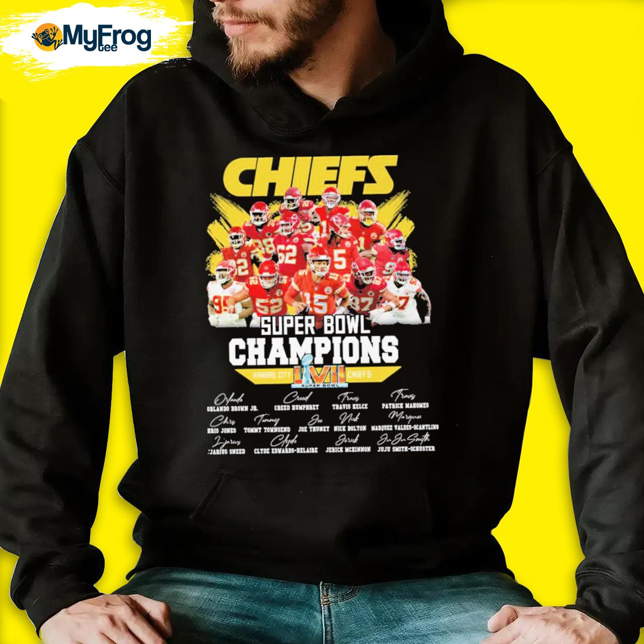 Chiefs super Bowl Champions LVII signatures 2023 shirt, hoodie