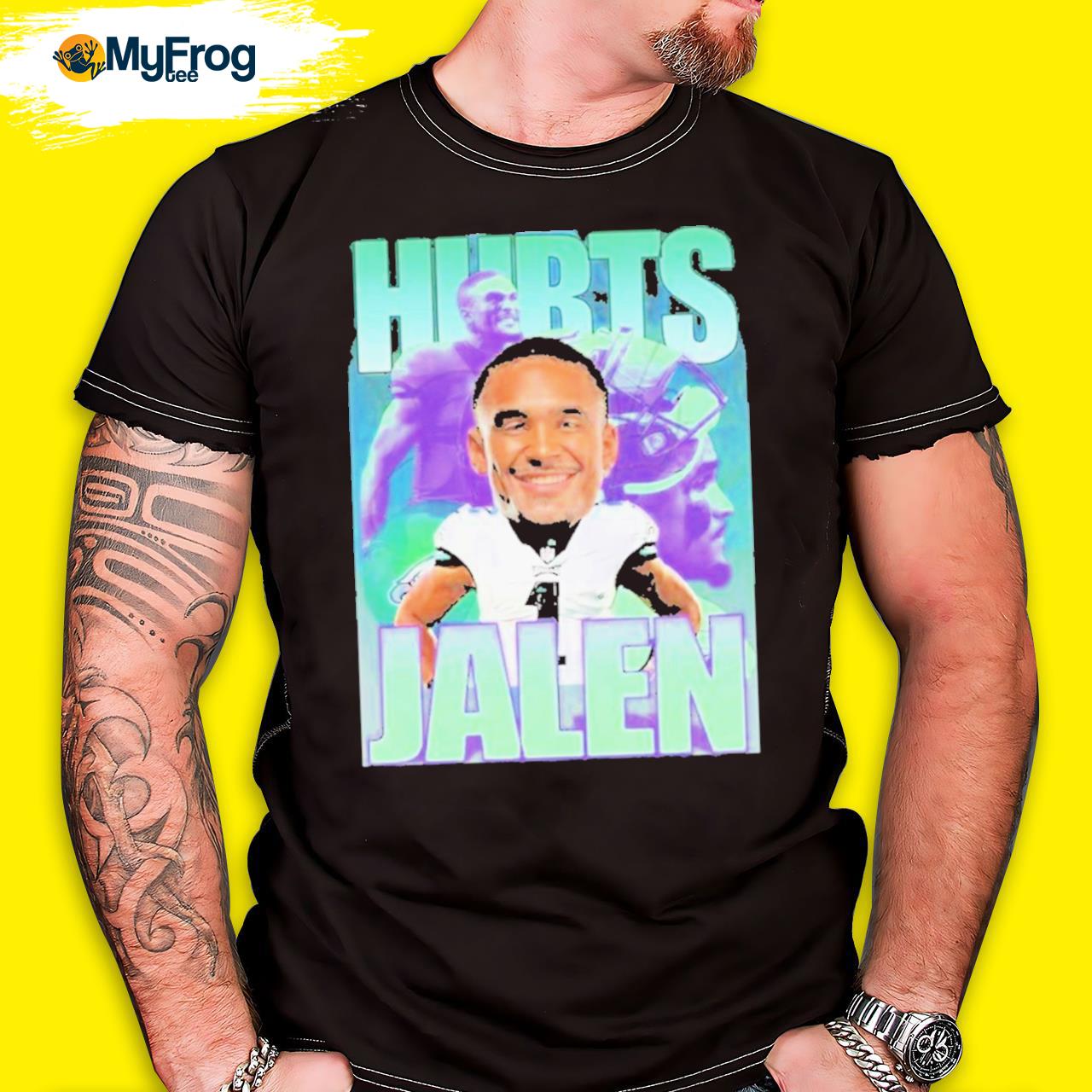 Jalen Hurts Philadelphia Eagles Logo Design Shirt - Peanutstee