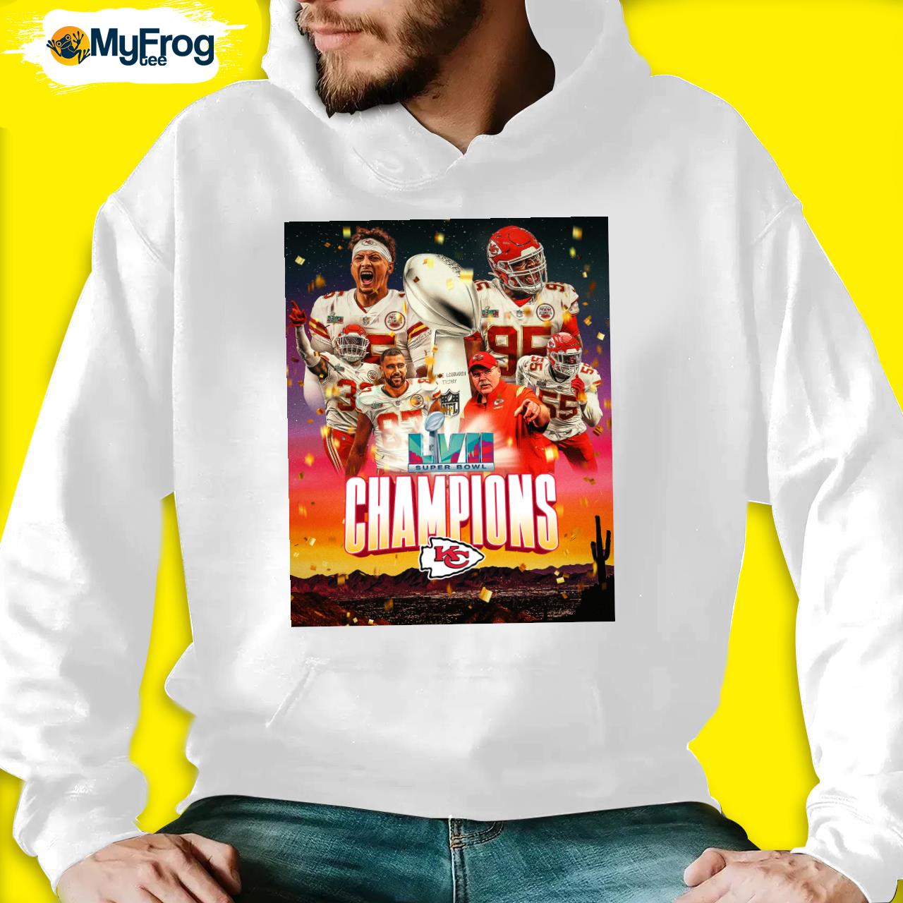 Kansas City Chiefs Super Bowl LVII Champs Sweatshirts, Chiefs Hoodies