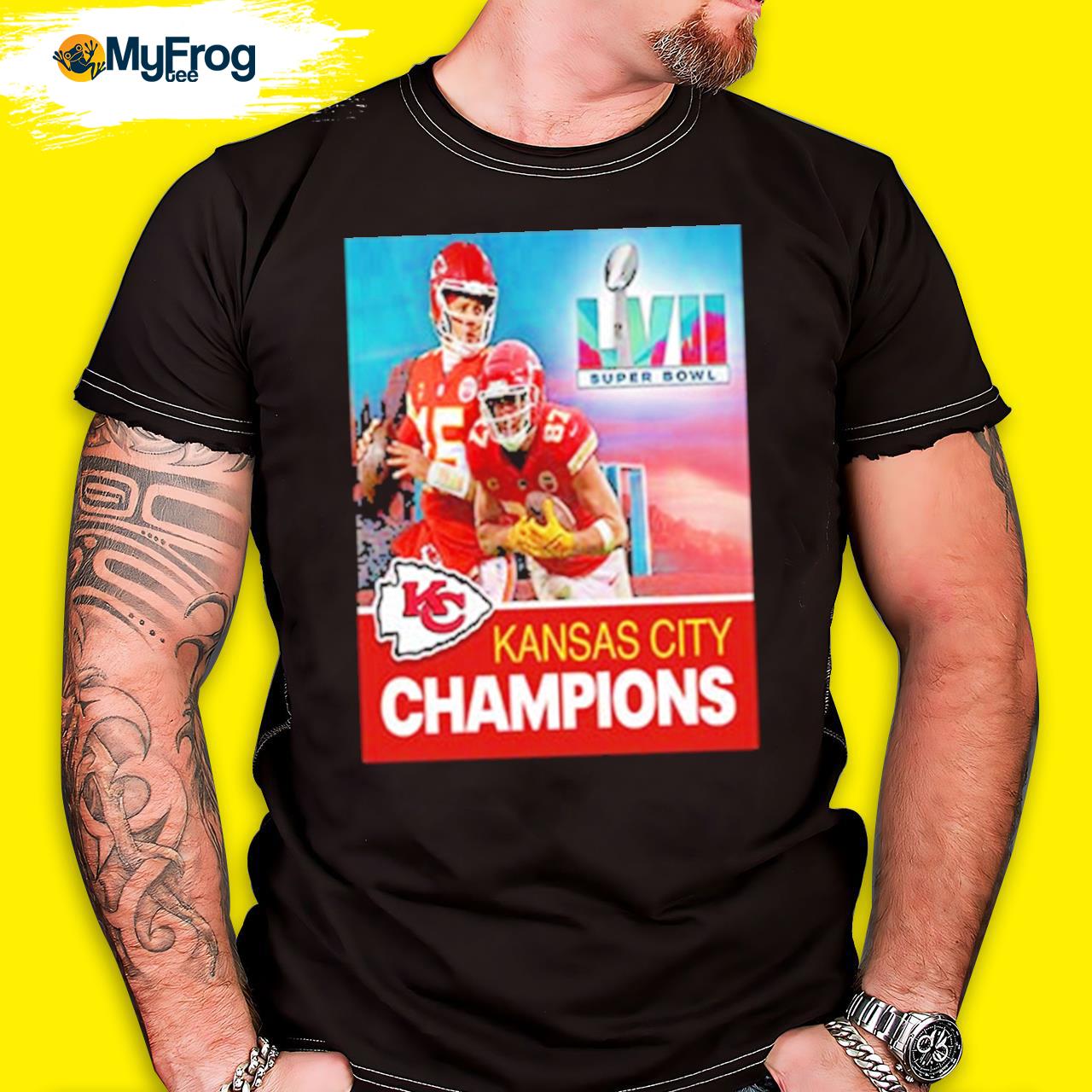 Kansas City Chiefs Super Bowl LVII Champions 2022 Unique T-Shirt