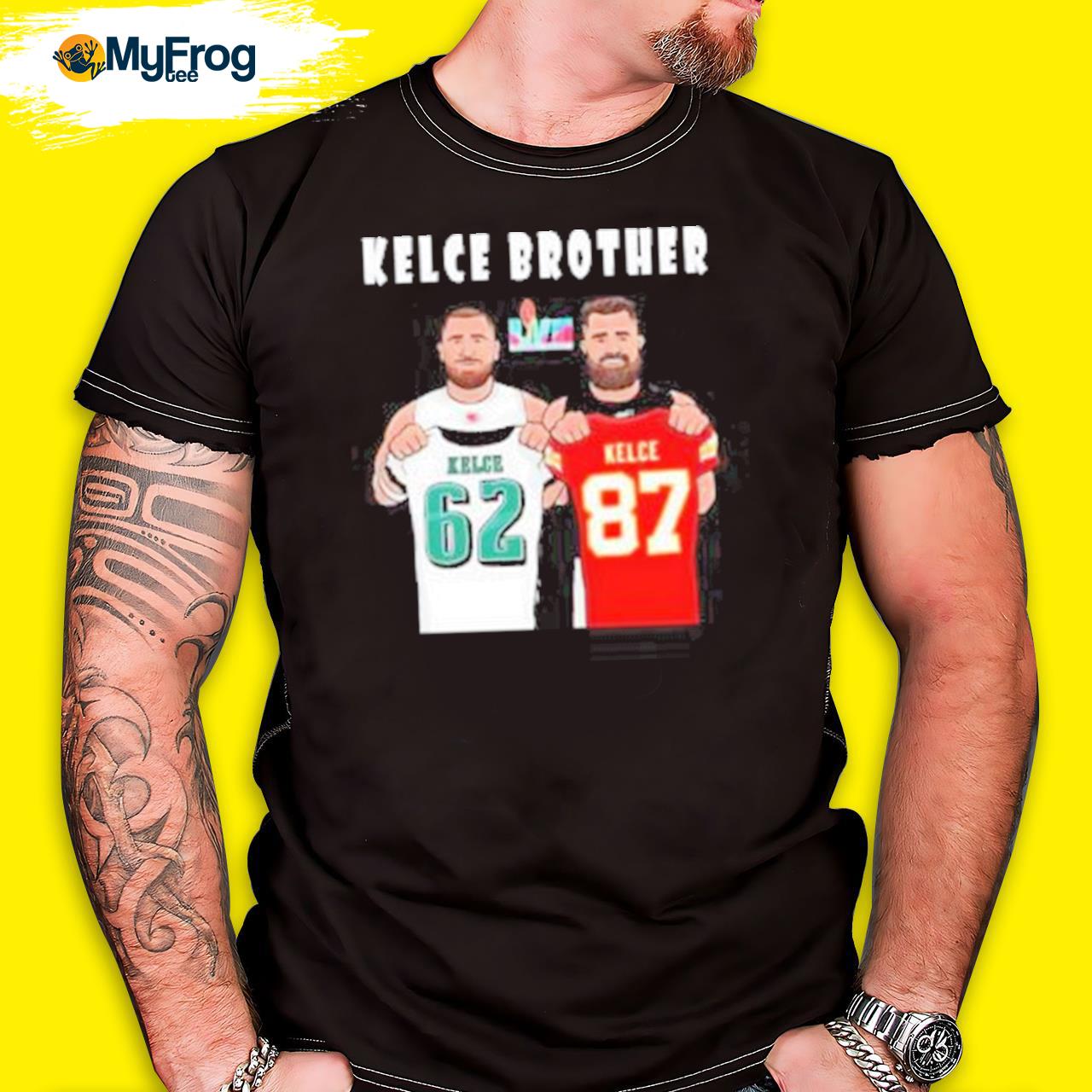 Kelce Brothers Jason Kelce vs Travis Kelce LVII Super Bowl Matchup shirt,  hoodie, sweater, long sleeve and tank top