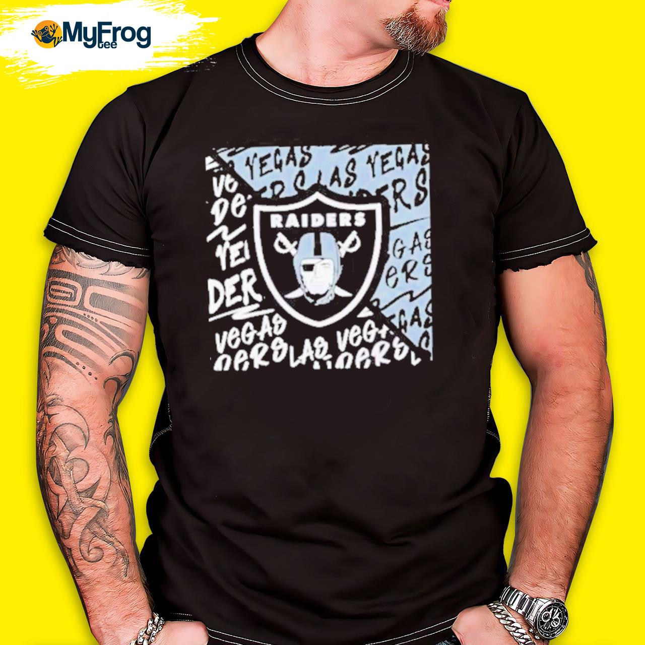 Oakland Raiders Pit Bull Las Vegas Raiders Tattoo t-shirt by To