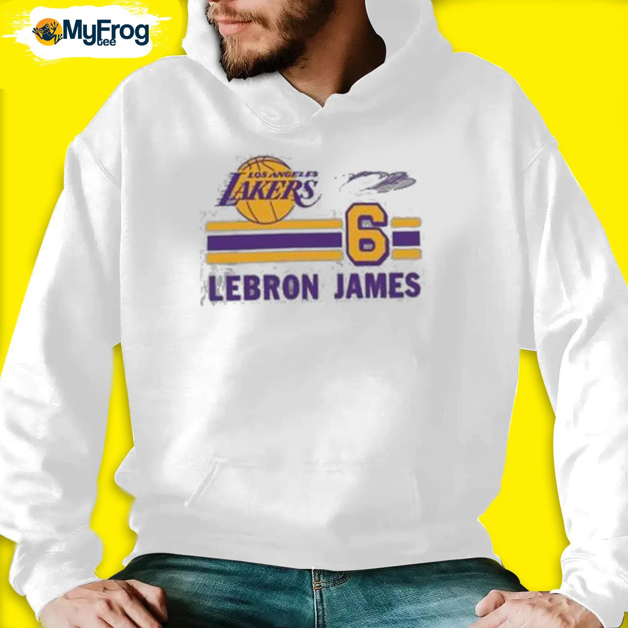 LeBron James Los Angeles Lakers Fanatics Branded Hoodie Tri-Blend
