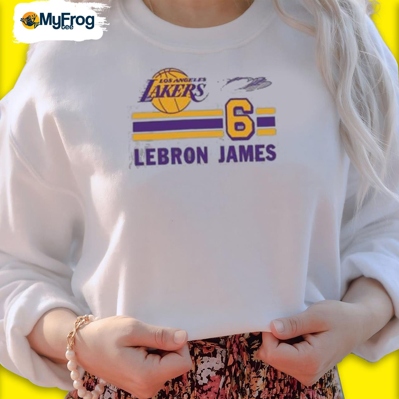 Men's Los Angeles Lakers LeBron James Homage Gray Number Tri-Blend T-Shirt